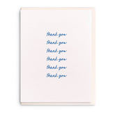 Thank You Script Greeting Card