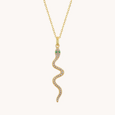 Snake Gold Pendant with chain