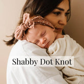 Shabby Dot Knot Baby Headband