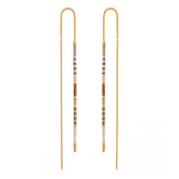 Miyuki Seed Bead Threader Earrings