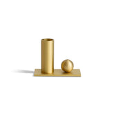 Cylinder & Sphere Brass Incense Holder