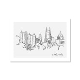 Atlanta Skyline Sketch Art Print
