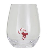 Holiday Baubles Stemless Wine Glass