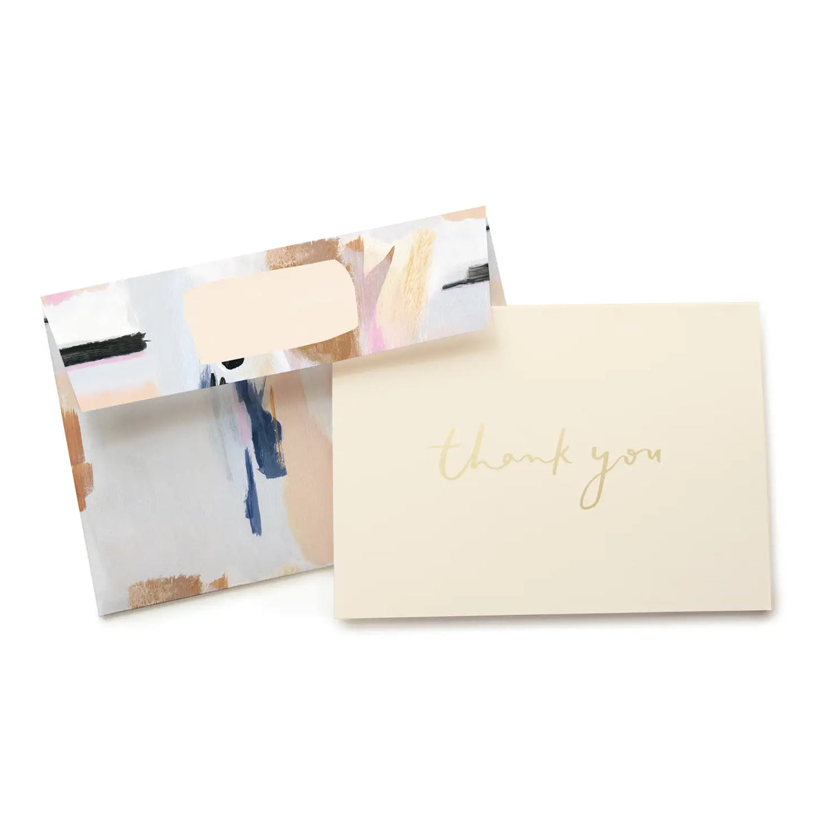 Blue Abstract Thank You Cards - Boxed Set