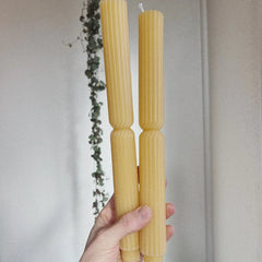 Fluted Taper Candle Set