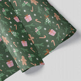 Gingerbread Confetti Gift Wrap Sheet