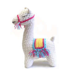 Llama Hand Crocheted Rattle
