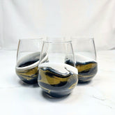 Onyx Stemless Wine Glass Set