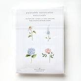 Garden Flowers Paintable Notecards