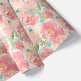Painted Flowers Gift Wrap Sheet