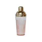 Pink Glass Cocktail Shaker