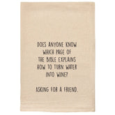 Water Into Wine Kitchen Tea Towel