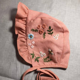 Vivian Embroidered Baby Sun Bonnet
