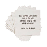 Water To Wine Cocktail Napkins