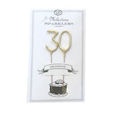 Milestones Mini Gold Sparkler 30