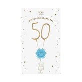 Milestones Mini Gold Sparkler 50