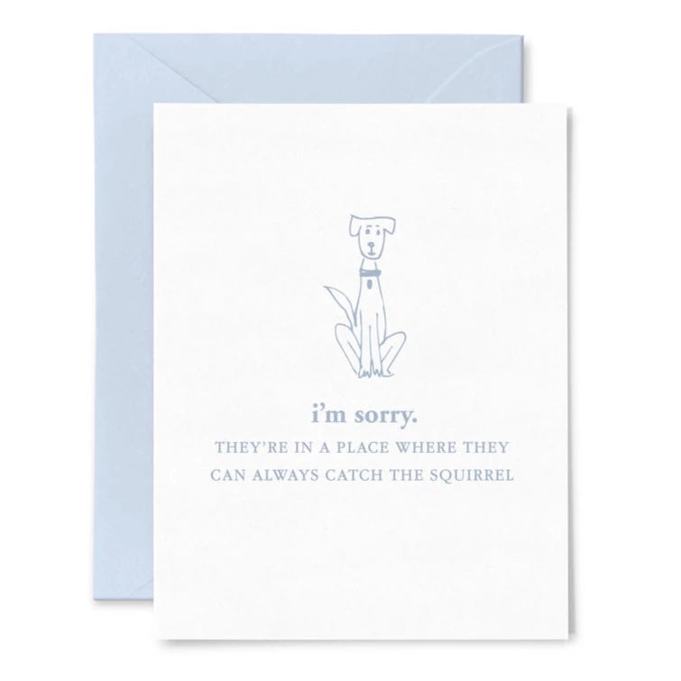 Squirrel Pet Sympathy Card