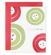 Teacher Apples Greeting Card