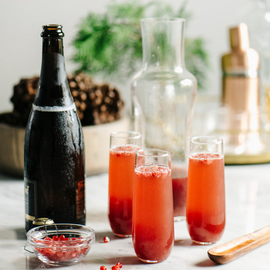 Kir Royale Blackberry Pomegranate Champagne Cocktail