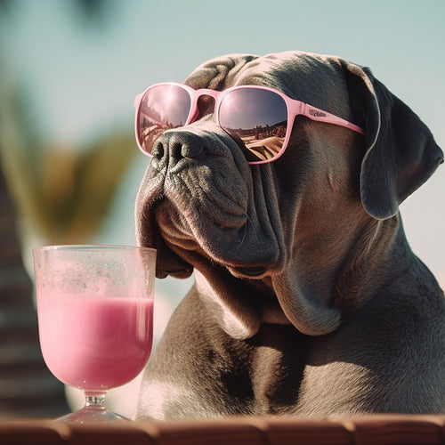 Healthy cocktail recipe for dogs, mocktail for dogs, blueberry margarita for dogs