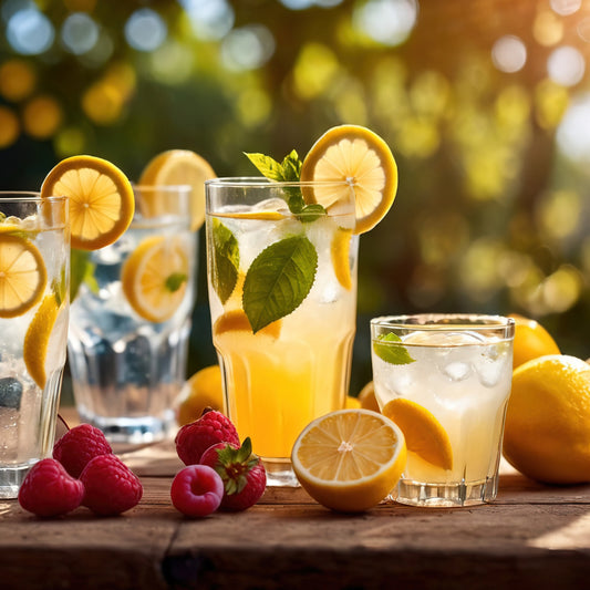 Raspberry lemonade with vodka and limoncello cocktail recipe