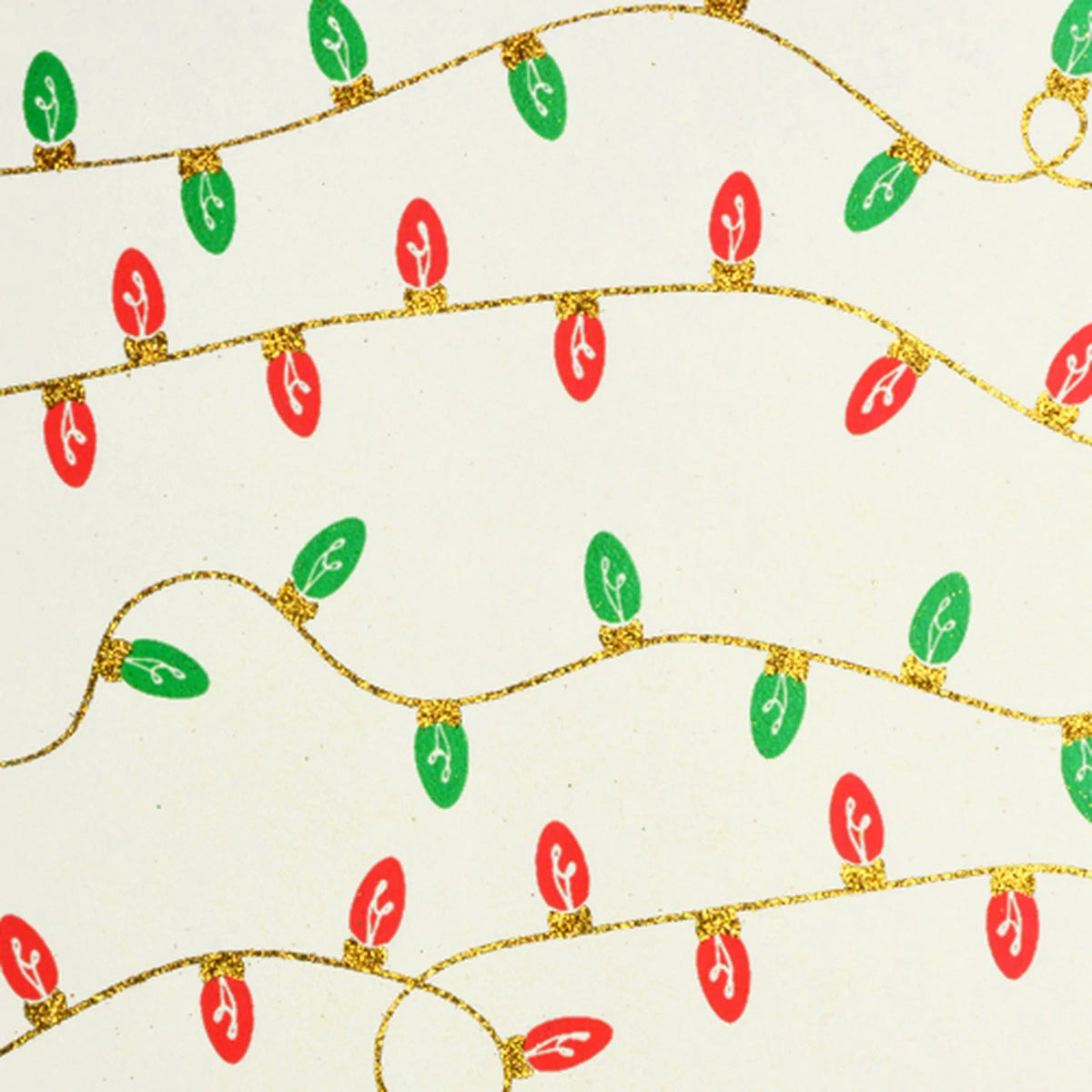 Christmas Lights Gift Wrap Sheet