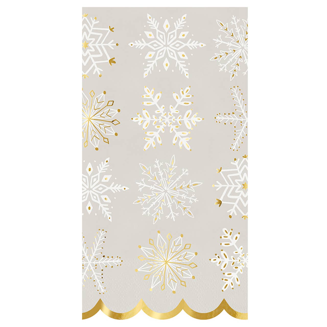 Snowflakes Guest Towels with Ceramic Tray