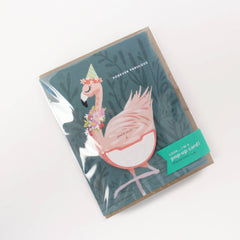 Flamingo Pop-Up Birthday Card