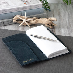 Slender Suede Leather Bound Journal