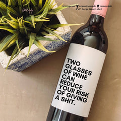 Giving a Shit Wine Label