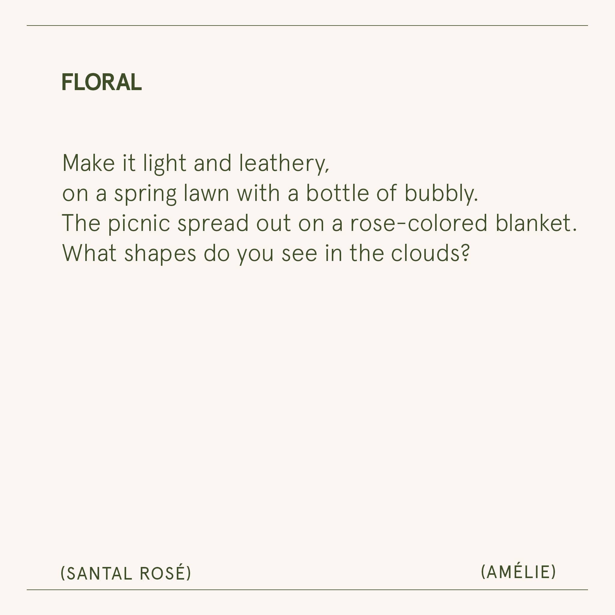 Amélie Glass Jar Candle - Santal Rosé