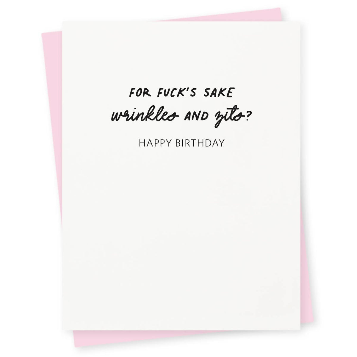 Wrinkles And Zits Birthday Card
