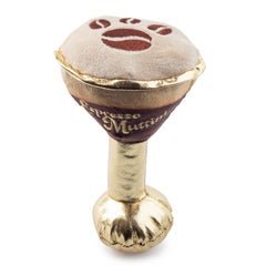 Espresso Muttini Squeaker Dog Toy