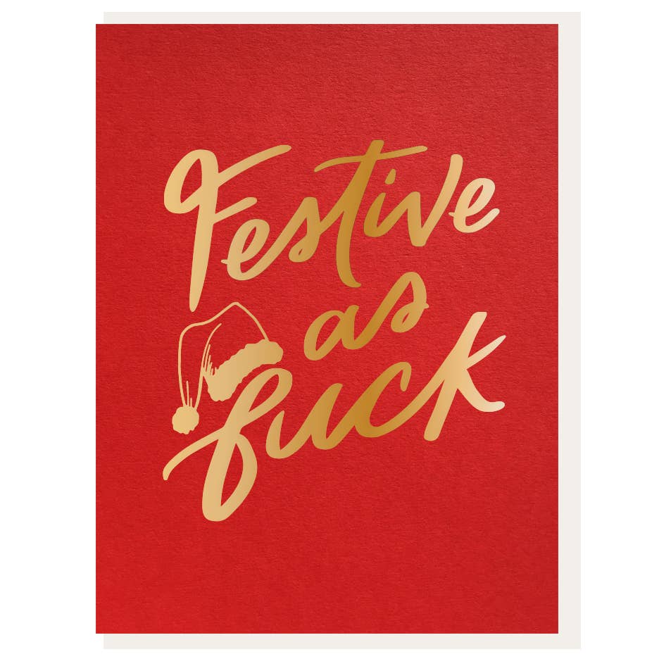 Festive AF Foil Greeting Card