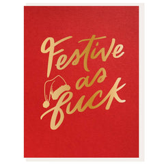 Festive AF Foil Greeting Card