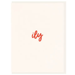 Ily: i love you Greeting Card
