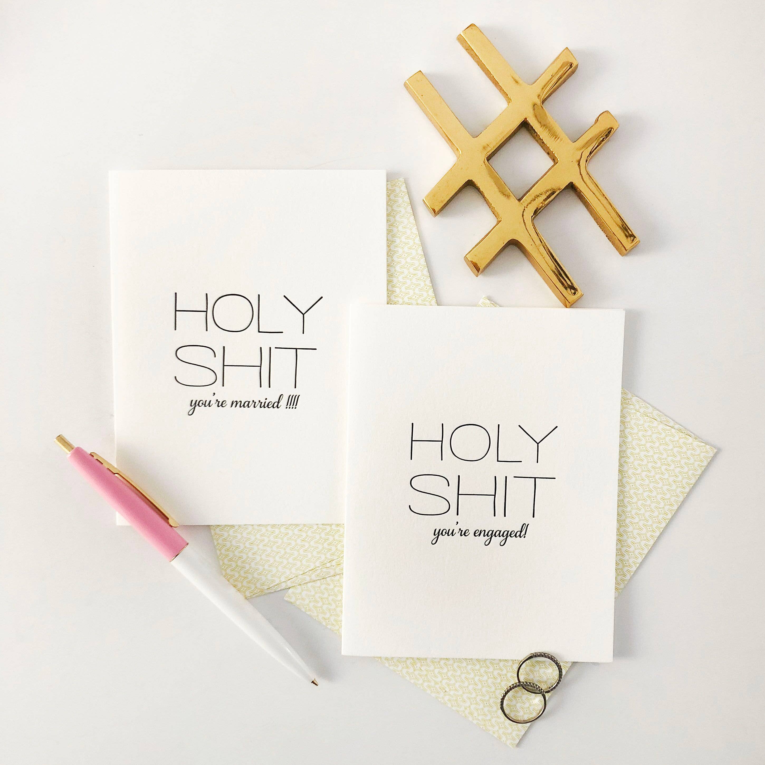 Holy Shit You're Married Card