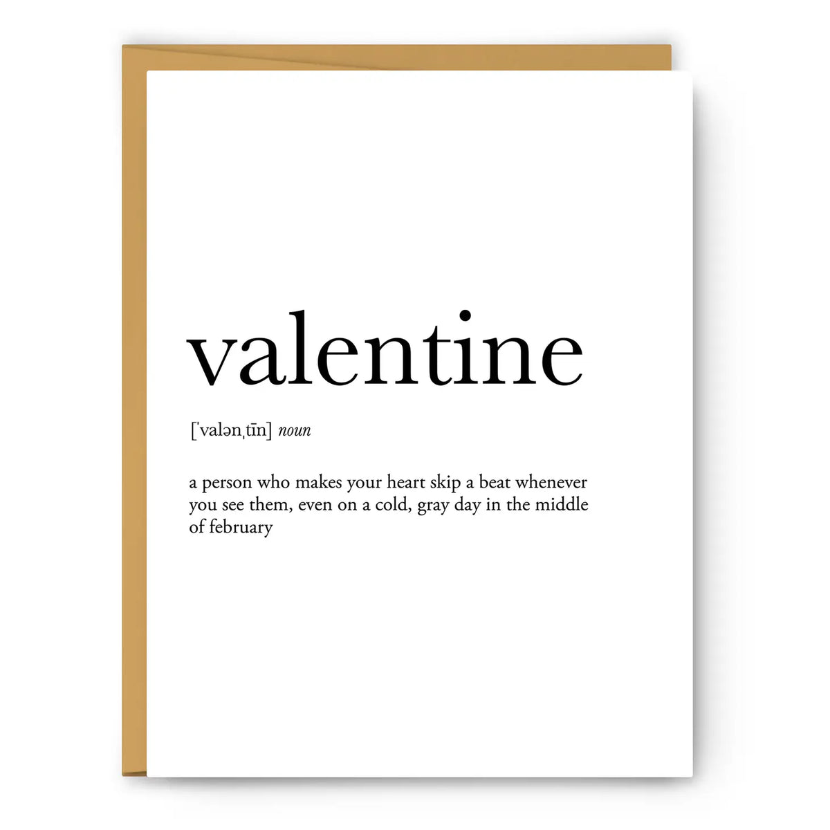 Valentine Definition Card