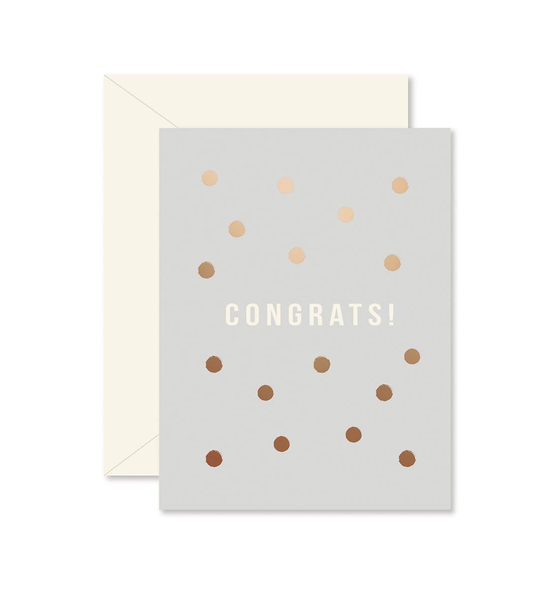 Congrats Copper Dots Card