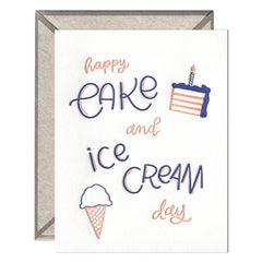 Cake & Ice Cream Day card
