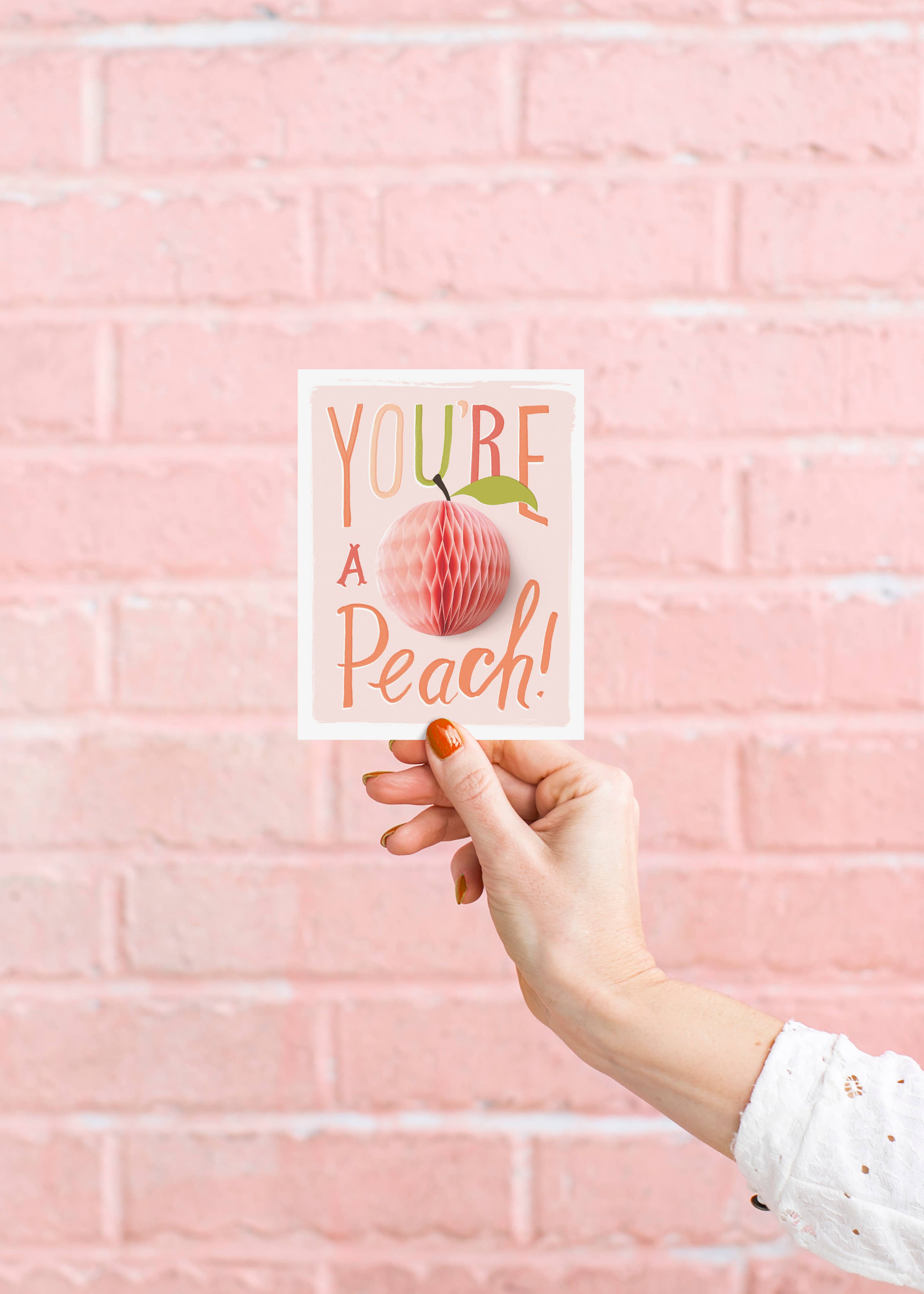 Peach Pop-Up Card