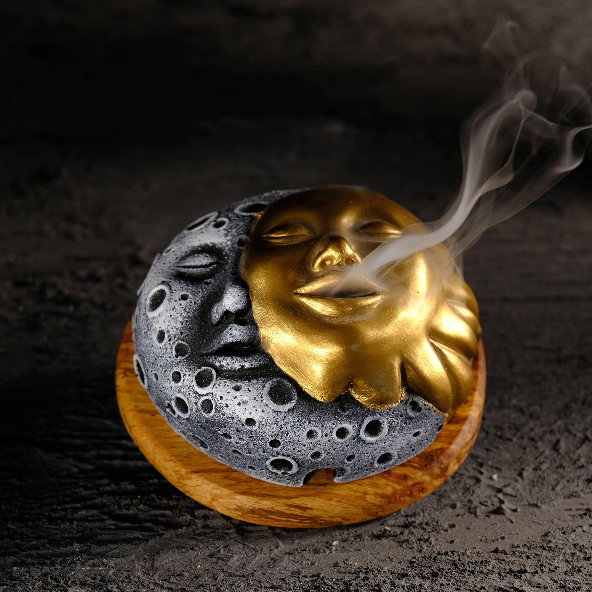 Moon & Sun Face Incense Holder