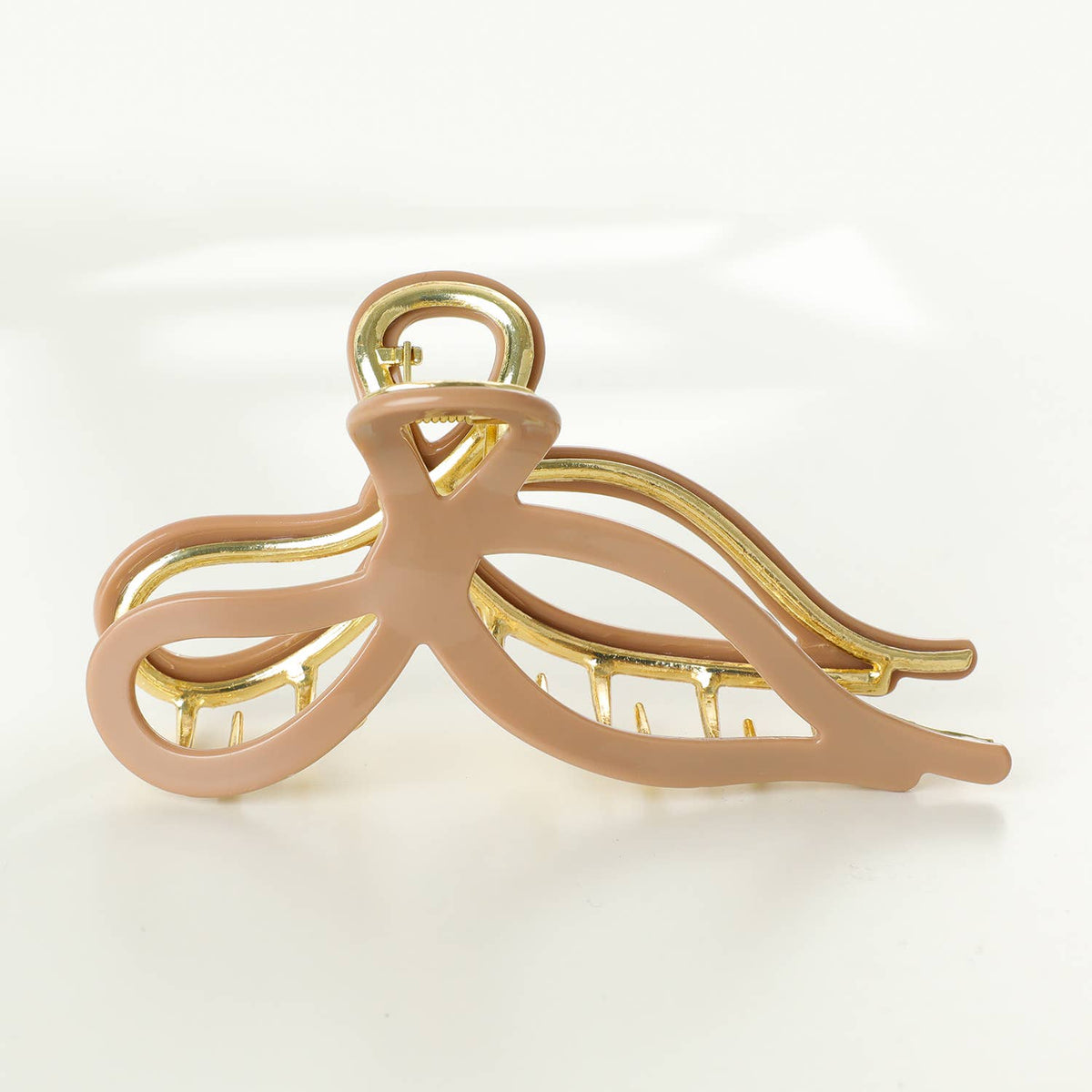 Sabrina Ribbon Bow Metal Claw Clip