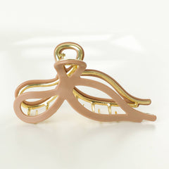 Sabrina Ribbon Bow Metal Claw Clip