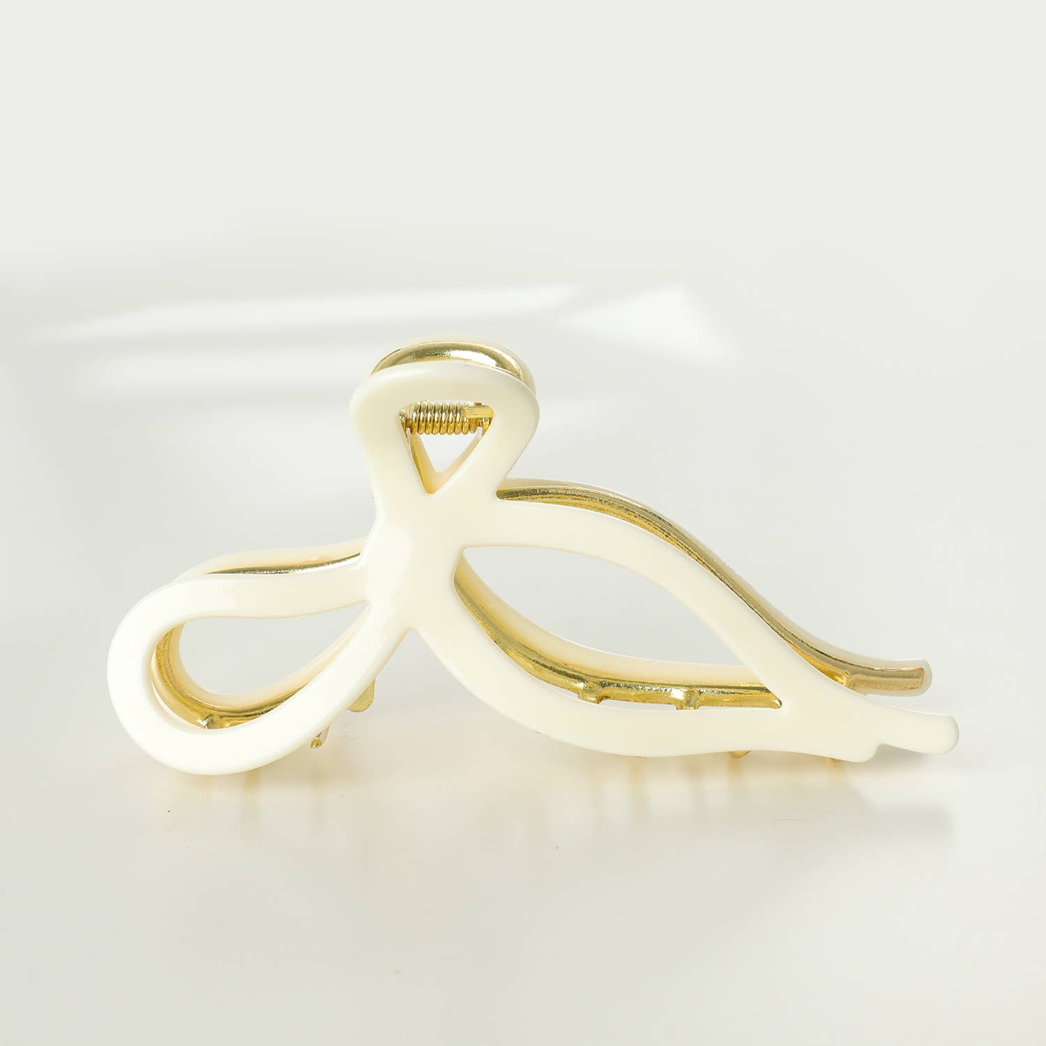 Sabrina Ribbon Bow Metal Claw Clip