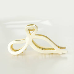 Sabrina Ribbon Bow Metal Claw Clip