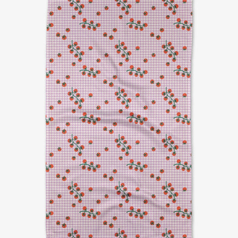 Tomato Gingham Tea Towel