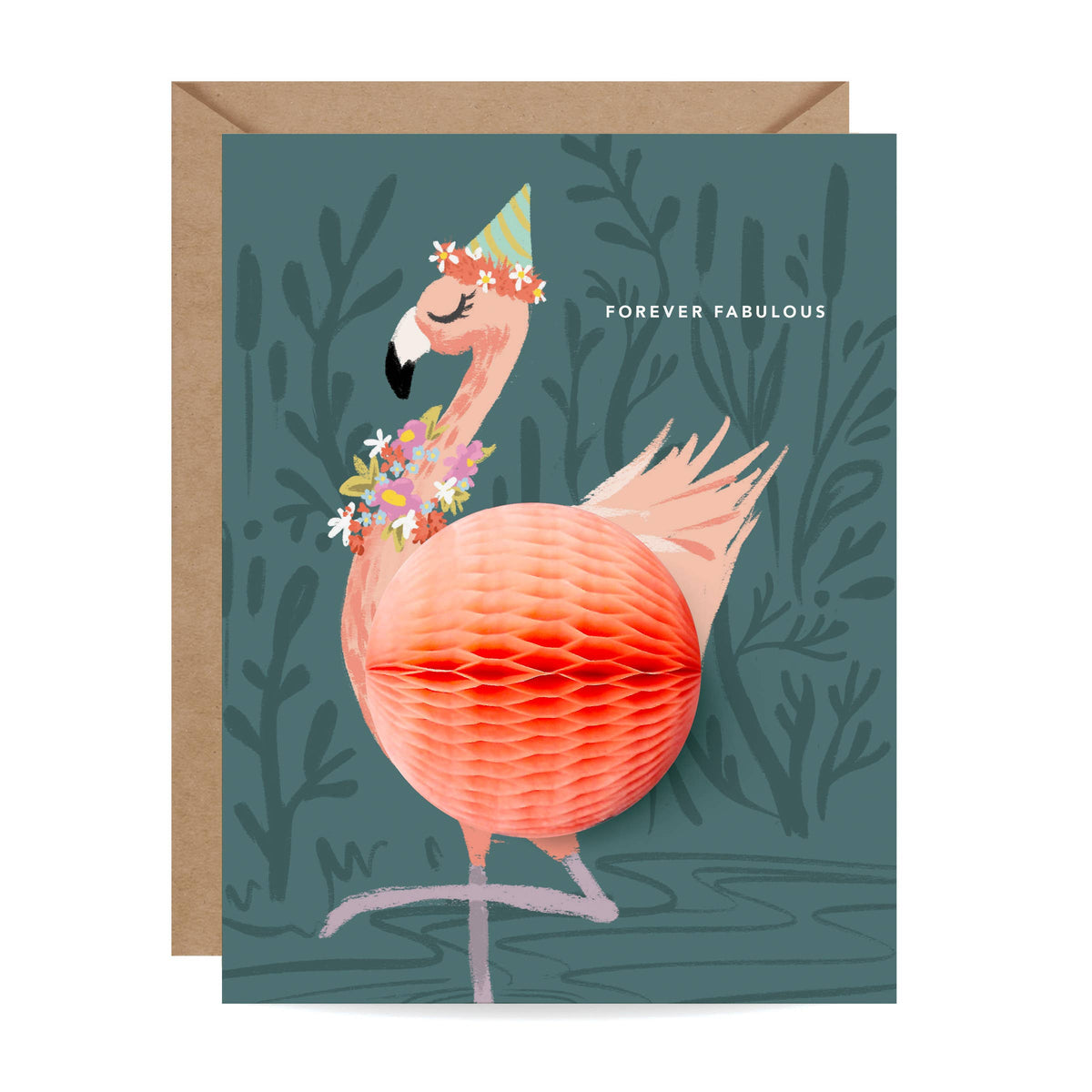 Flamingo Pop-Up Birthday Card