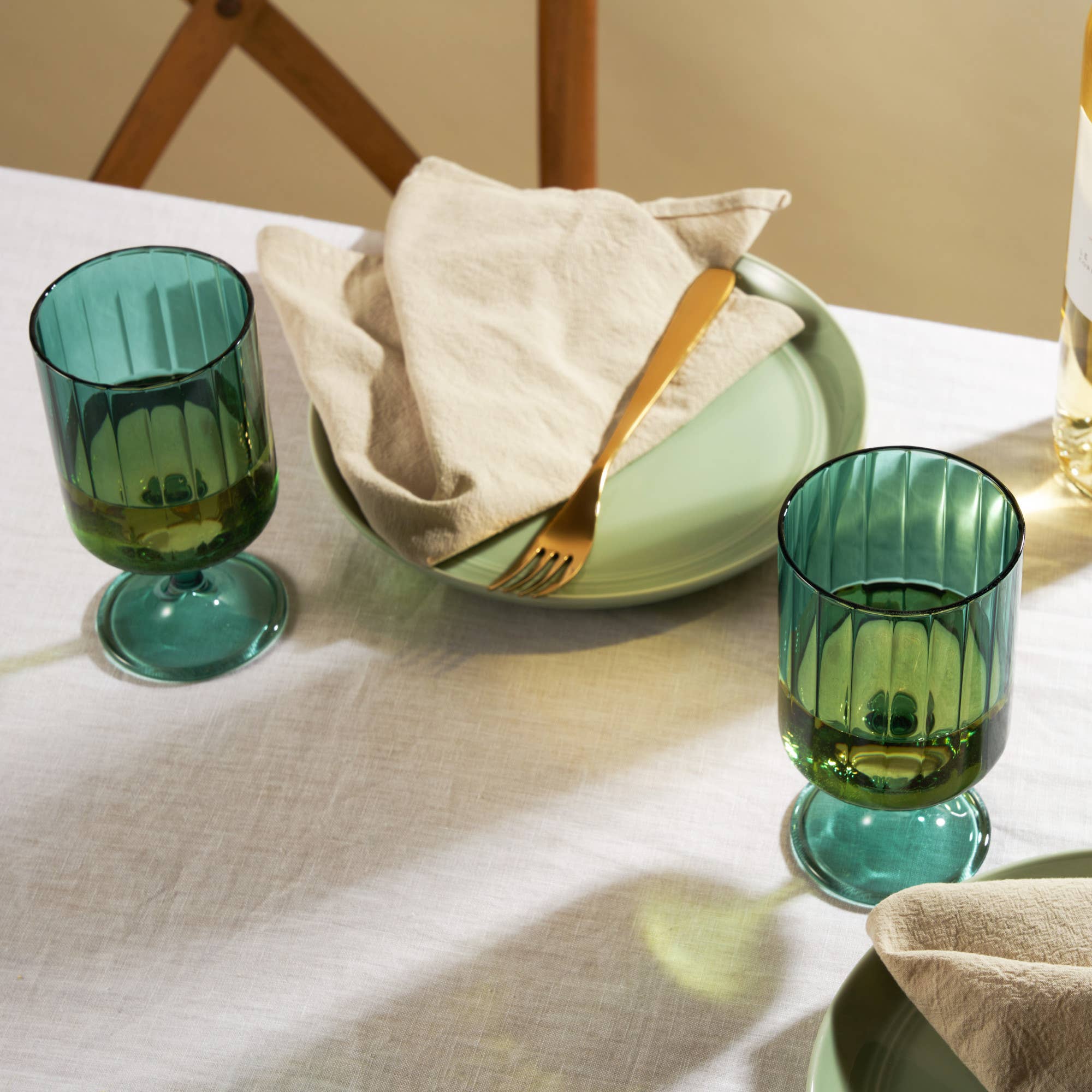 Malachite Stemmed Tumblers