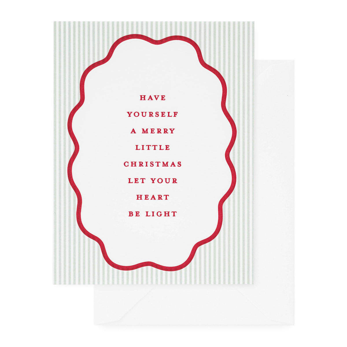 Merry Little Christmas Wavy Frame Card